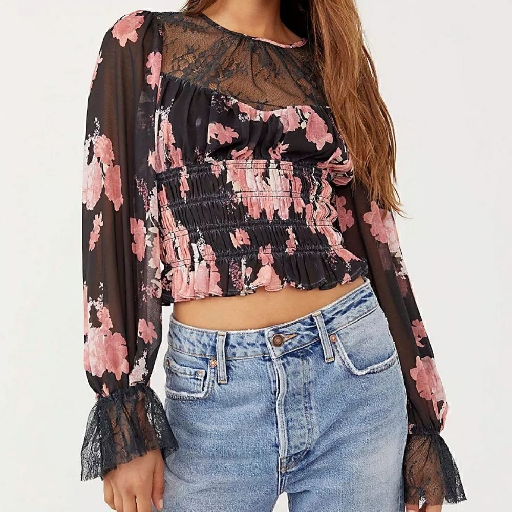 Free People Daphne blouse, medium